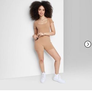 Wild Fable romper in Tan